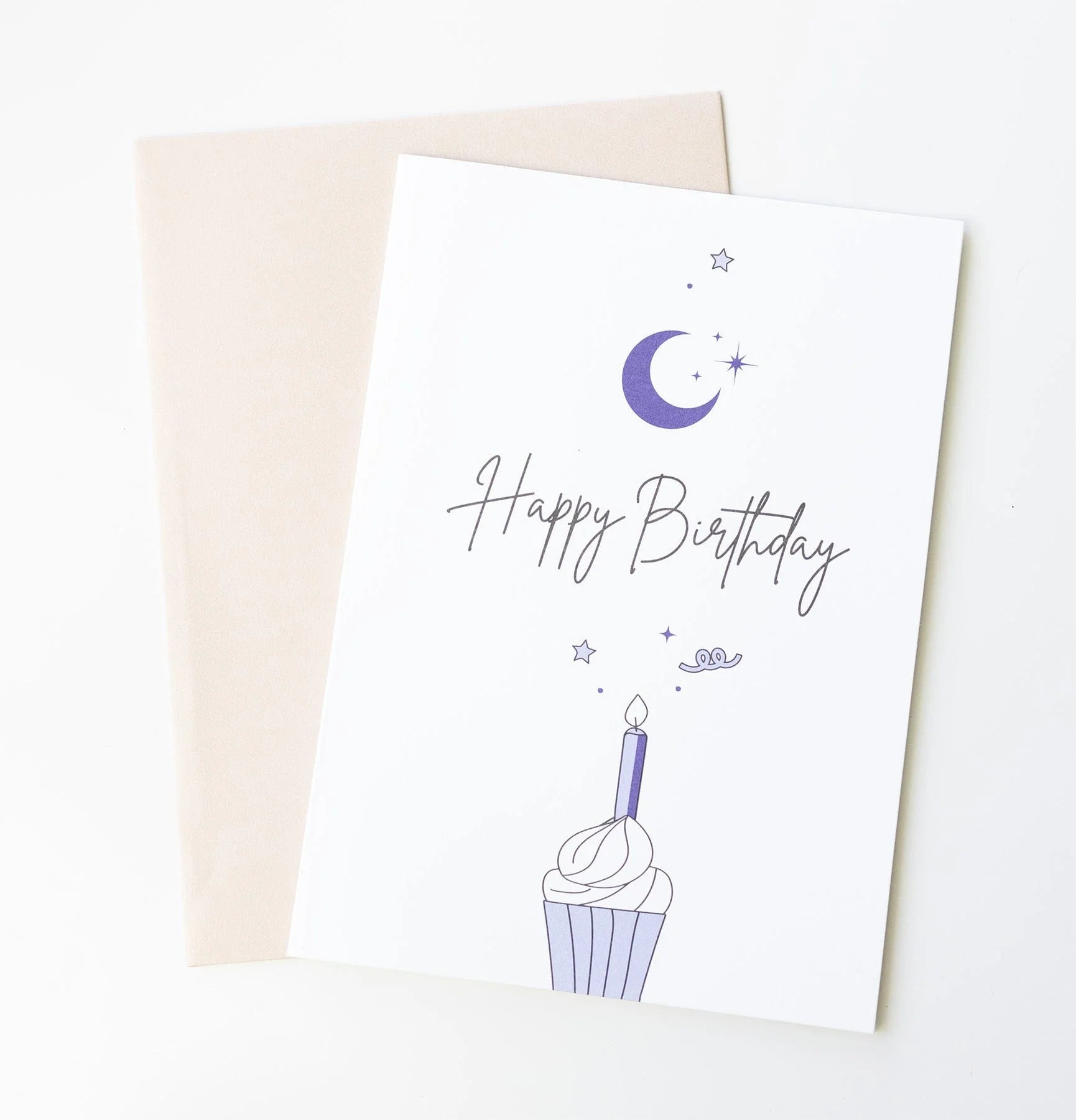 Moon Message Card - Happy Birthday