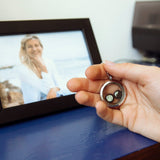 lovers in the locket necklace in stainless steel