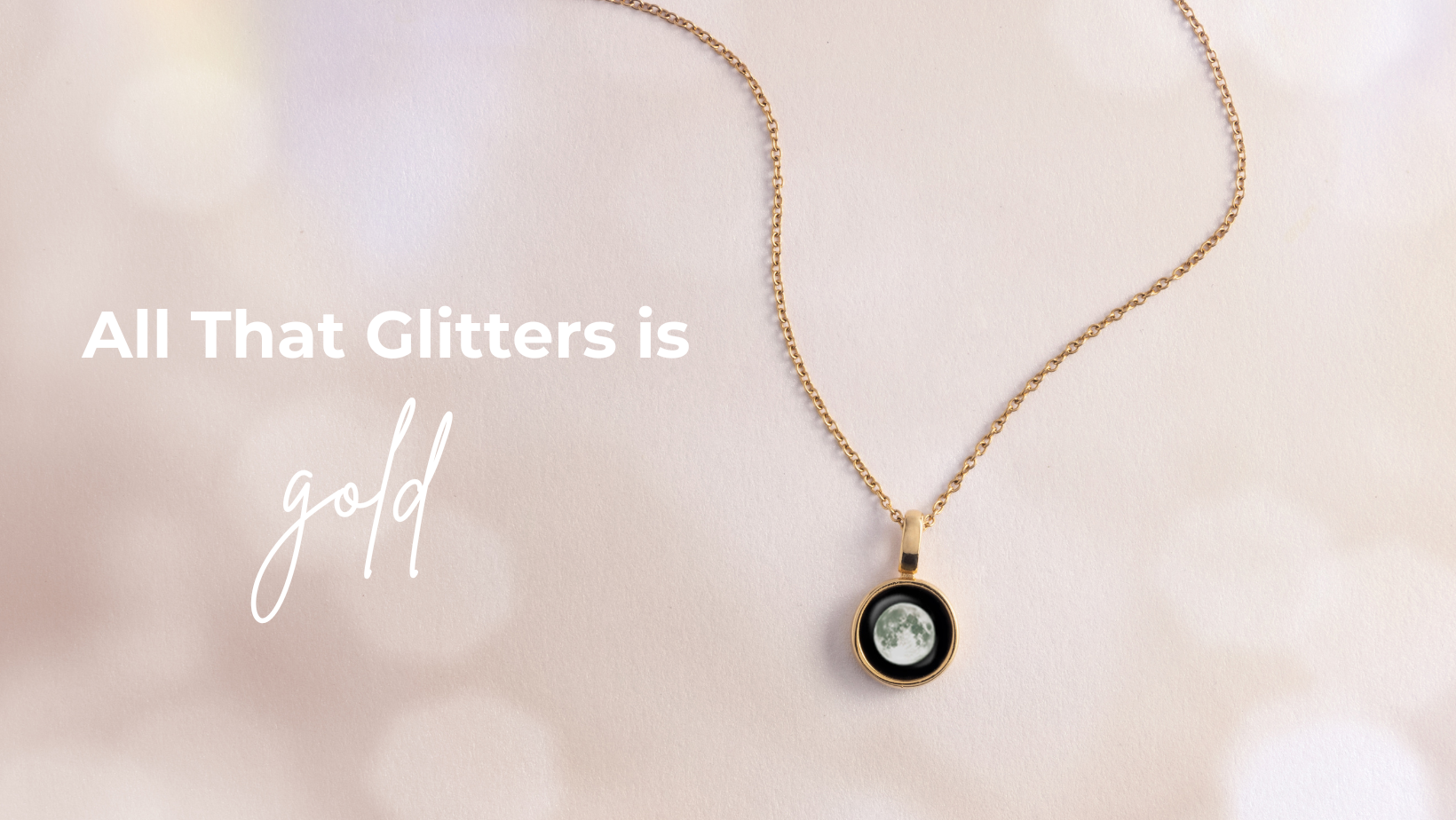 Waning gibbous sales moon necklace