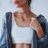 mini gold simplicity necklace