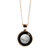 meteor necklace in rose gold