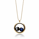 moon and star duo locket in gold