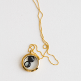 lovers in the locket necklace in gold