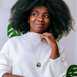 lovers in the locket necklace in gold