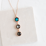 mini usambara necklace in rose gold