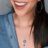 the birthstone satellite necklace