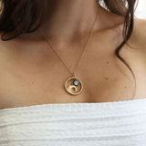 lunar tide necklace in gold
