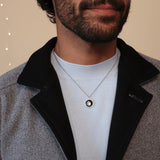 moon memory key ring and men's charmed simplicity necklace bundle