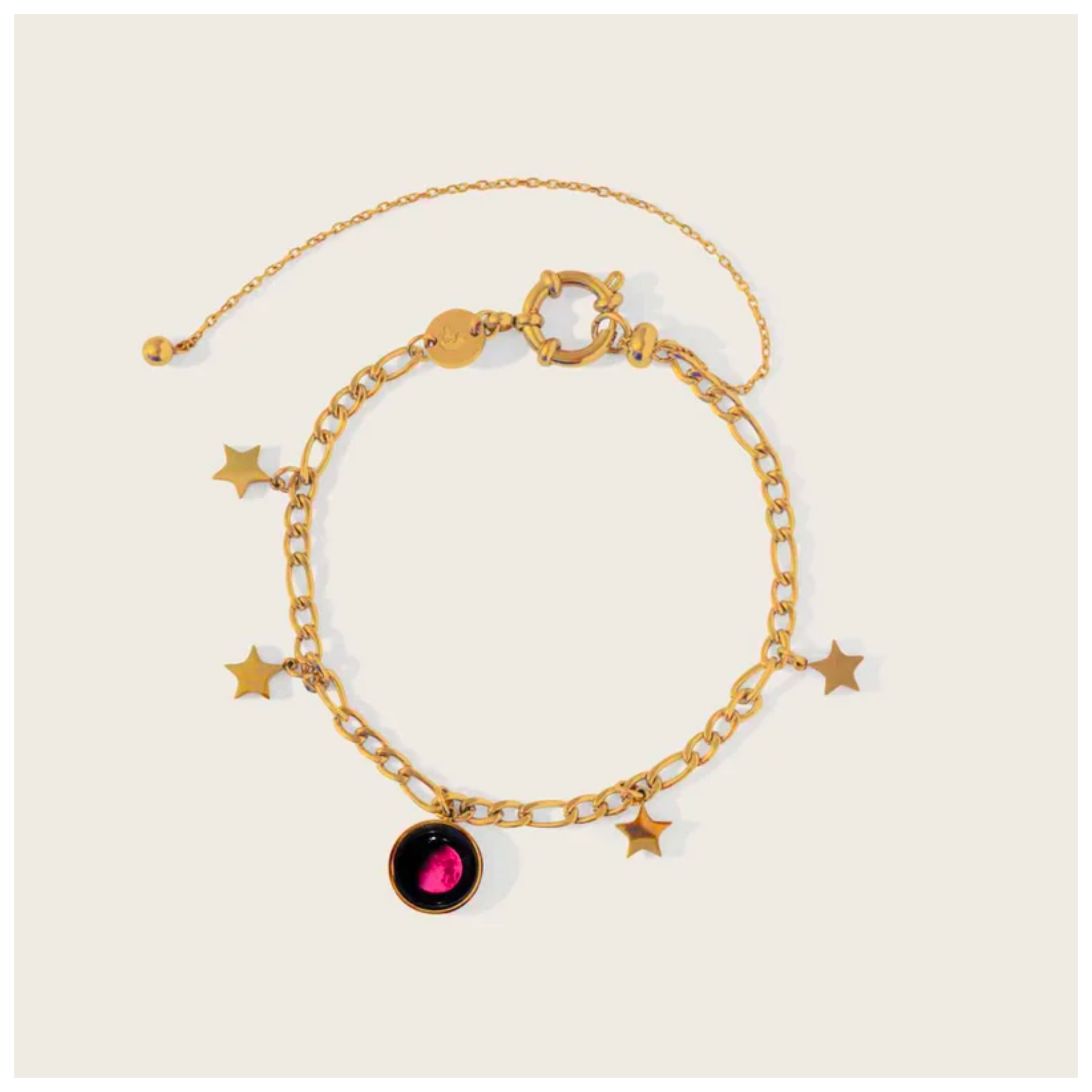 Pink Moon Aphrodite Anklet in Gold