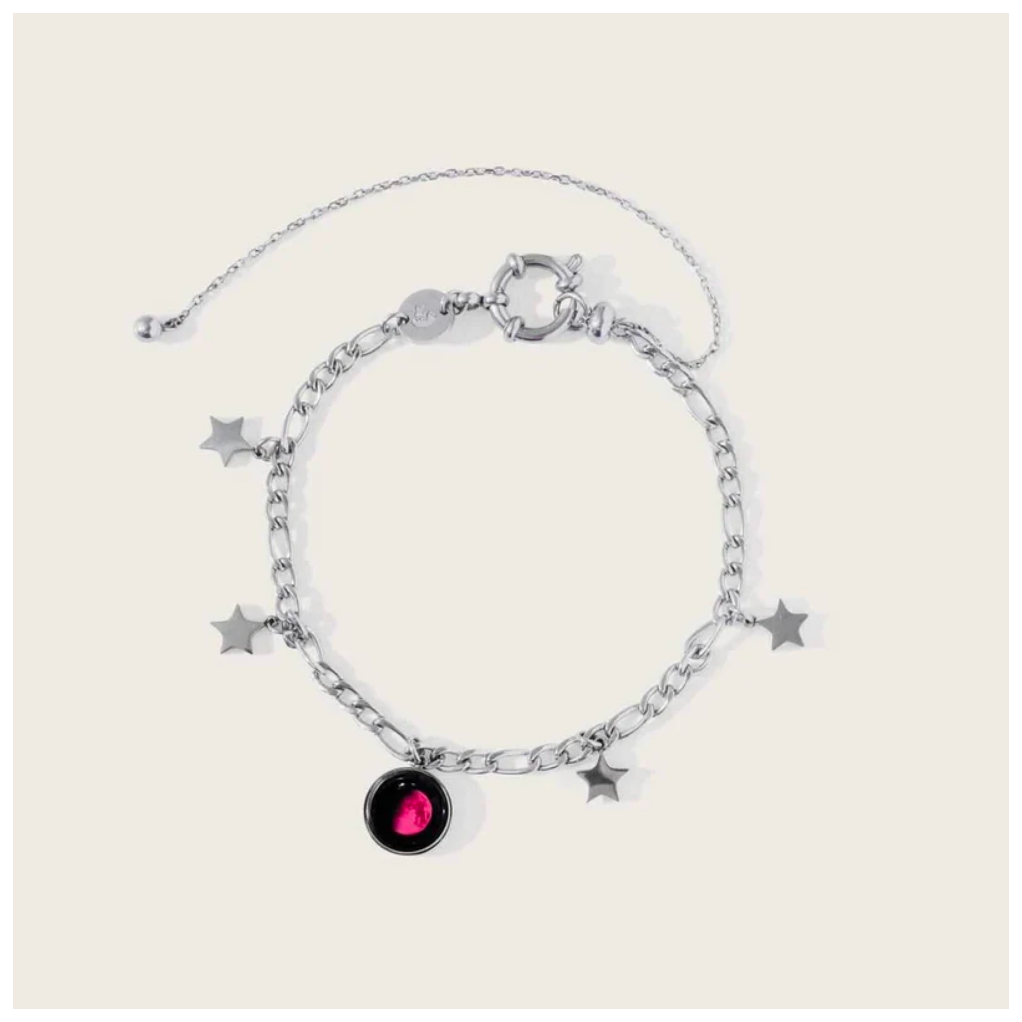 Pink Moon Aphrodite Anklet in Stainless Steel