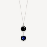 moon and stars mini ituri necklace in silver