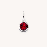 silver birthstone charm
