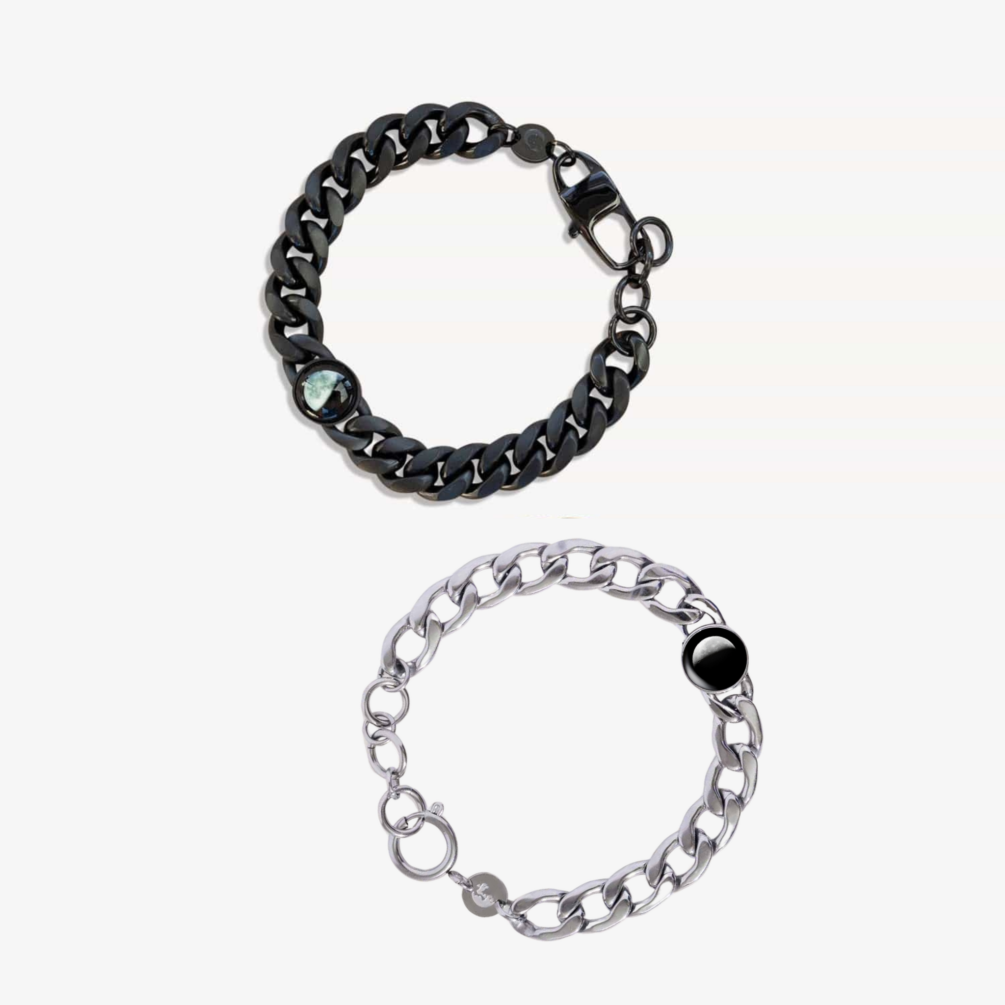 Lunar Curb His & Hers Bracelets