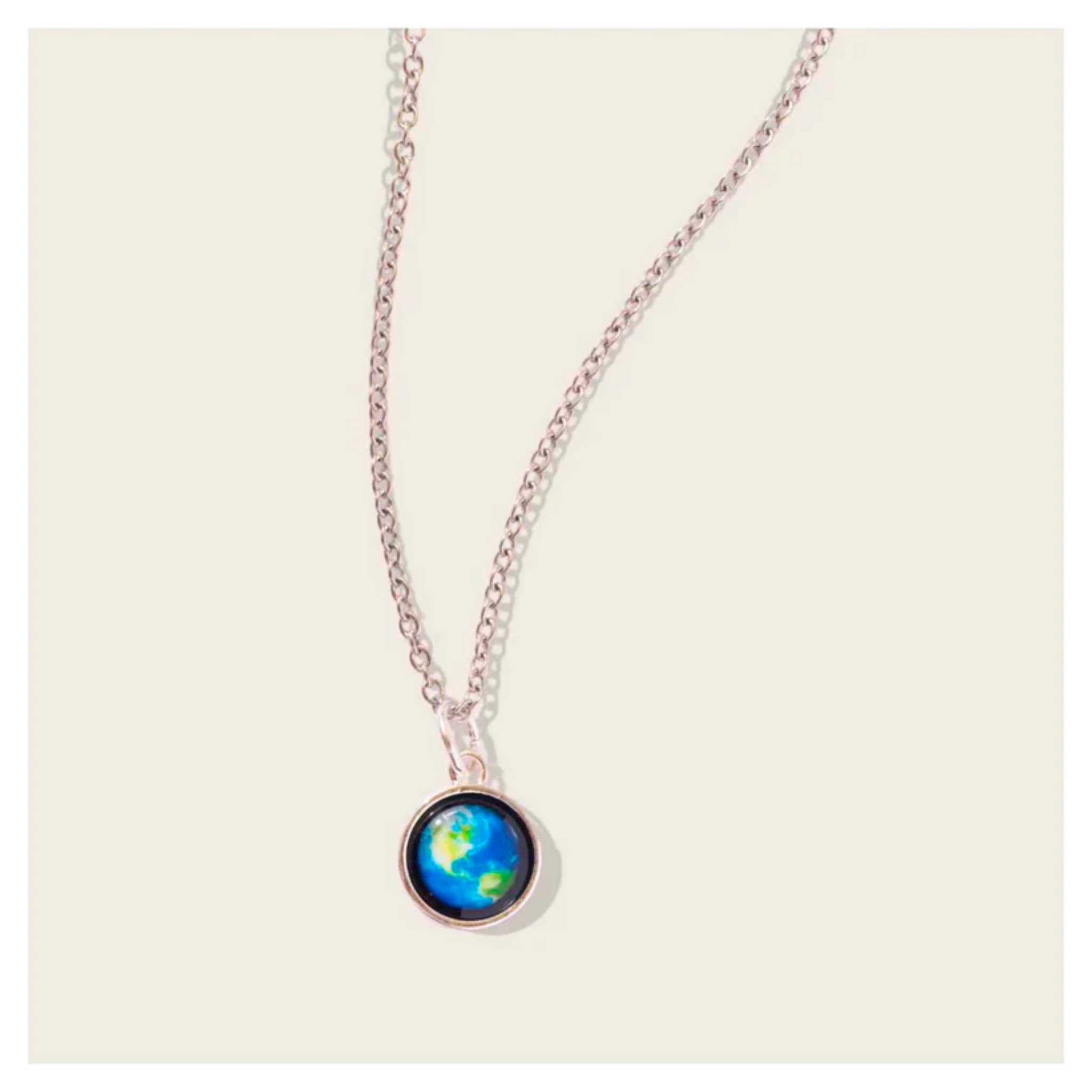 Earthglow Mini Silver Necklace