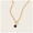 pink moon figaro necklace in gold