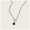 pink moon figaro necklace in stainless steel