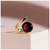 Pink Moon Cosmic Spiral Ring in Gold