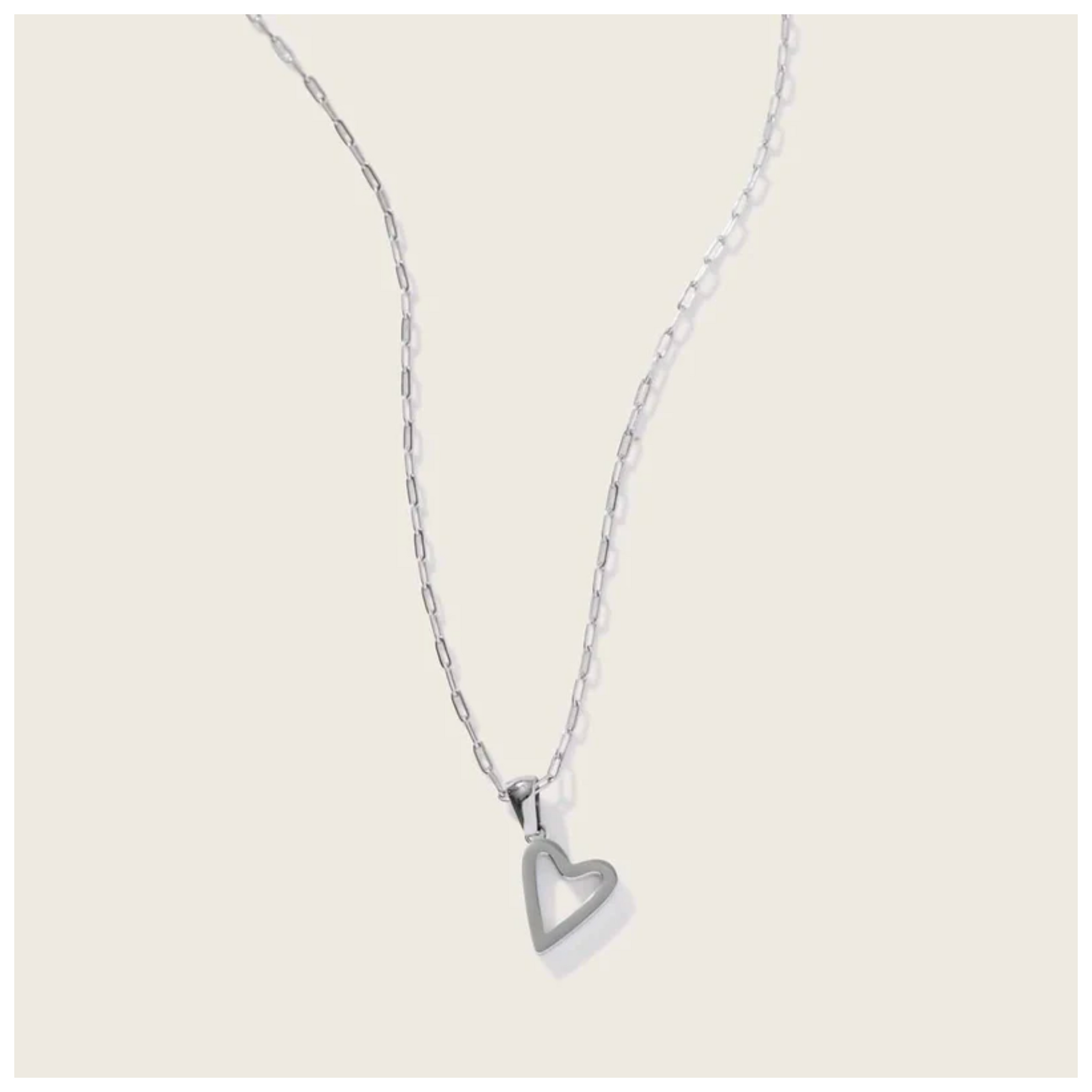 Heavenly Heart Necklace in Stainless