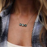 gold lunar horizon necklace