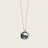 lovers in the locket necklace in stainless steel