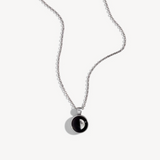 meteor necklace in pewter