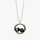moon and star duo locket in gold
