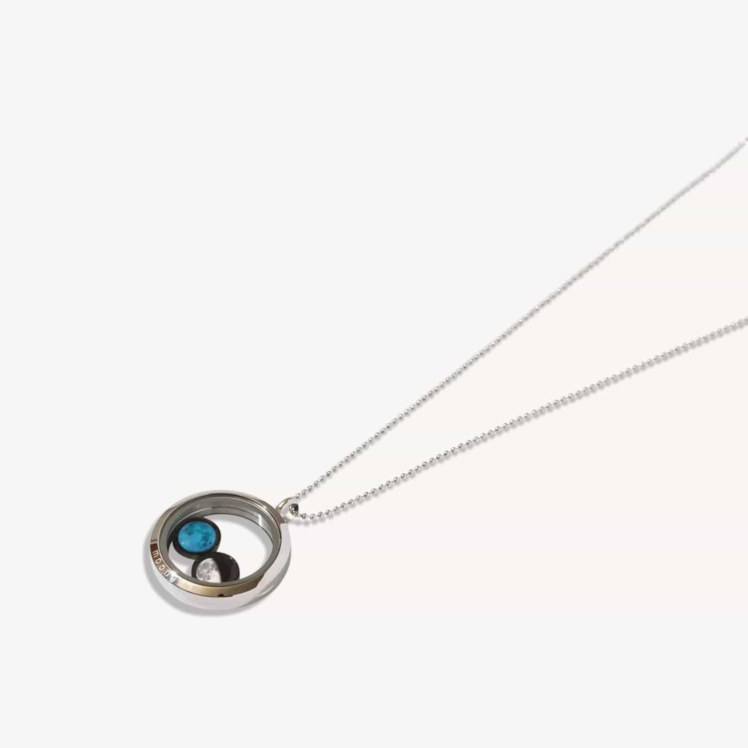 Lovers In The Locket Necklace in Stainless Steel