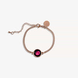 pink moon pallene bracelet in rose gold