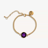 pink moon pallene bracelet in gold