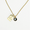 the oracle zodiac card necklace in gold