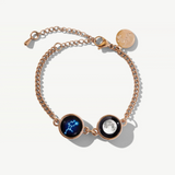 moon and stars pallene bracelet in rose gold
