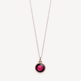 pink moon mini rose gold simplicity necklace