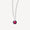 pink moon sky light necklace in stainless steel