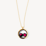 pink moon lovers in the locket in gold