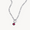 pink moon figaro necklace in stainless steel