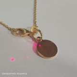 pink moon lovers in the locket in gold