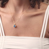 astral mini rose gold simplicity necklace