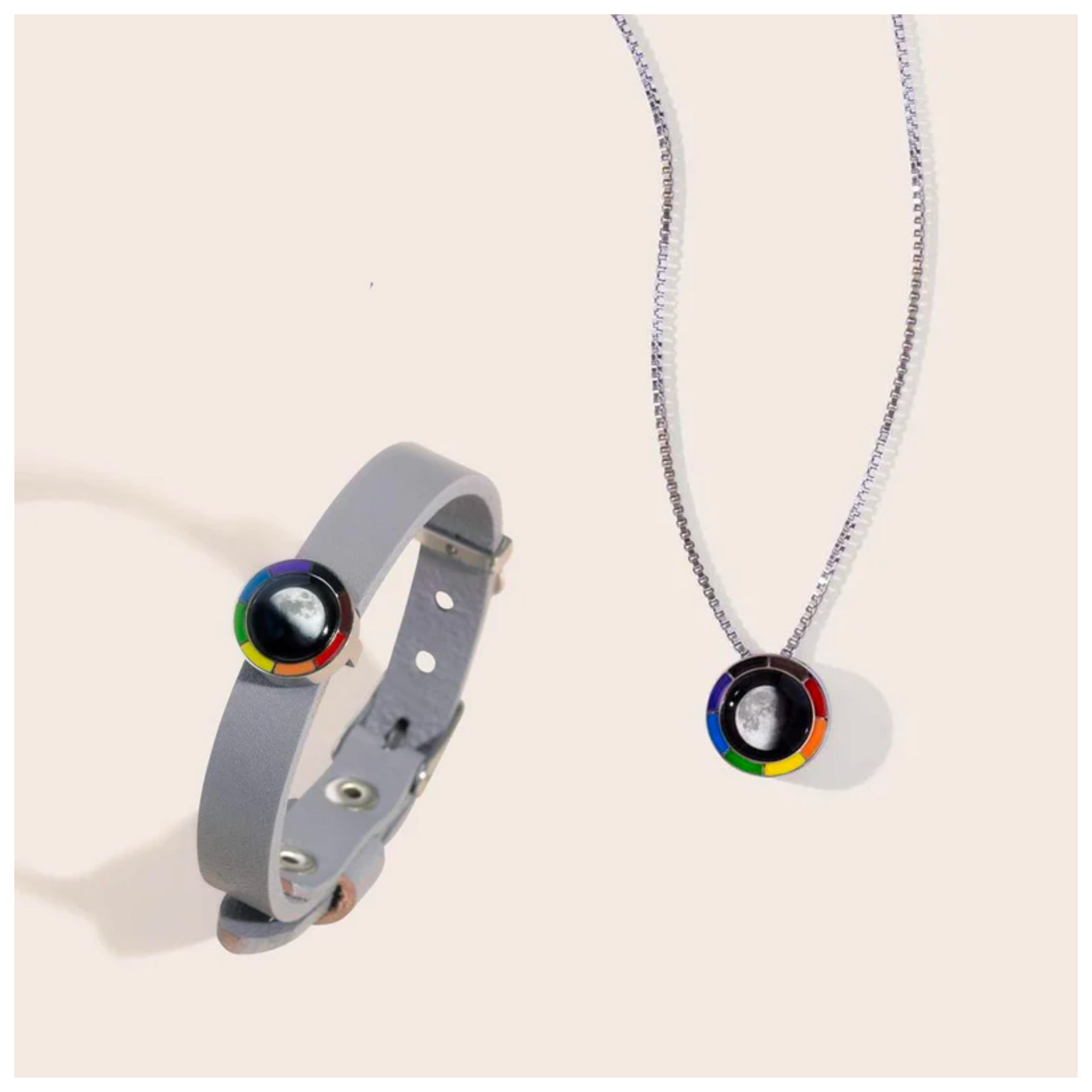 Pride Necklace and Radiant Love Bracelet Set