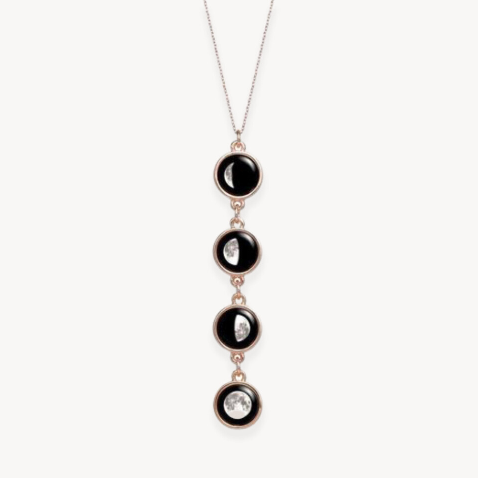 Mini Quadrupled Necklace in Rose Gold