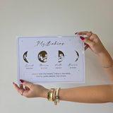 lunar reveal print - 4 moons - small