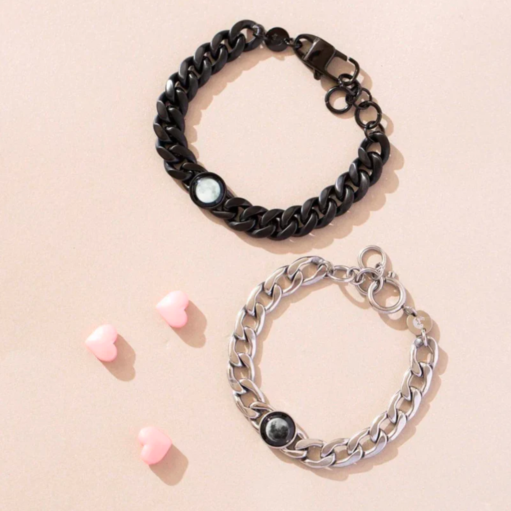 Lunar Curb His & Hers Bracelets