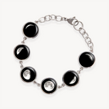 six moon bracelet in stainless steel