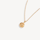 sky light  necklace in gold