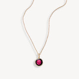 pink moon sky light necklace in gold