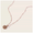 sun drop engravable necklace in rose gold