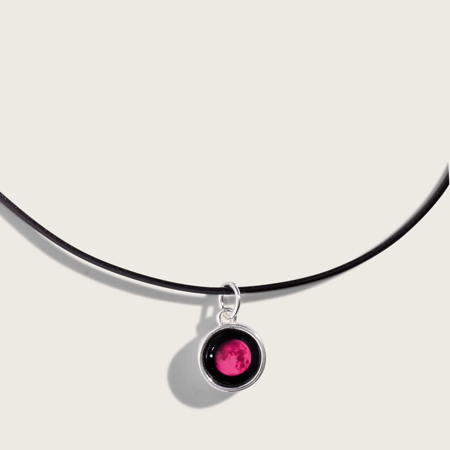 Pink Moon Simplicity Choker Necklace