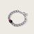 Pink Moon Lunar Curb Link Bracelet
