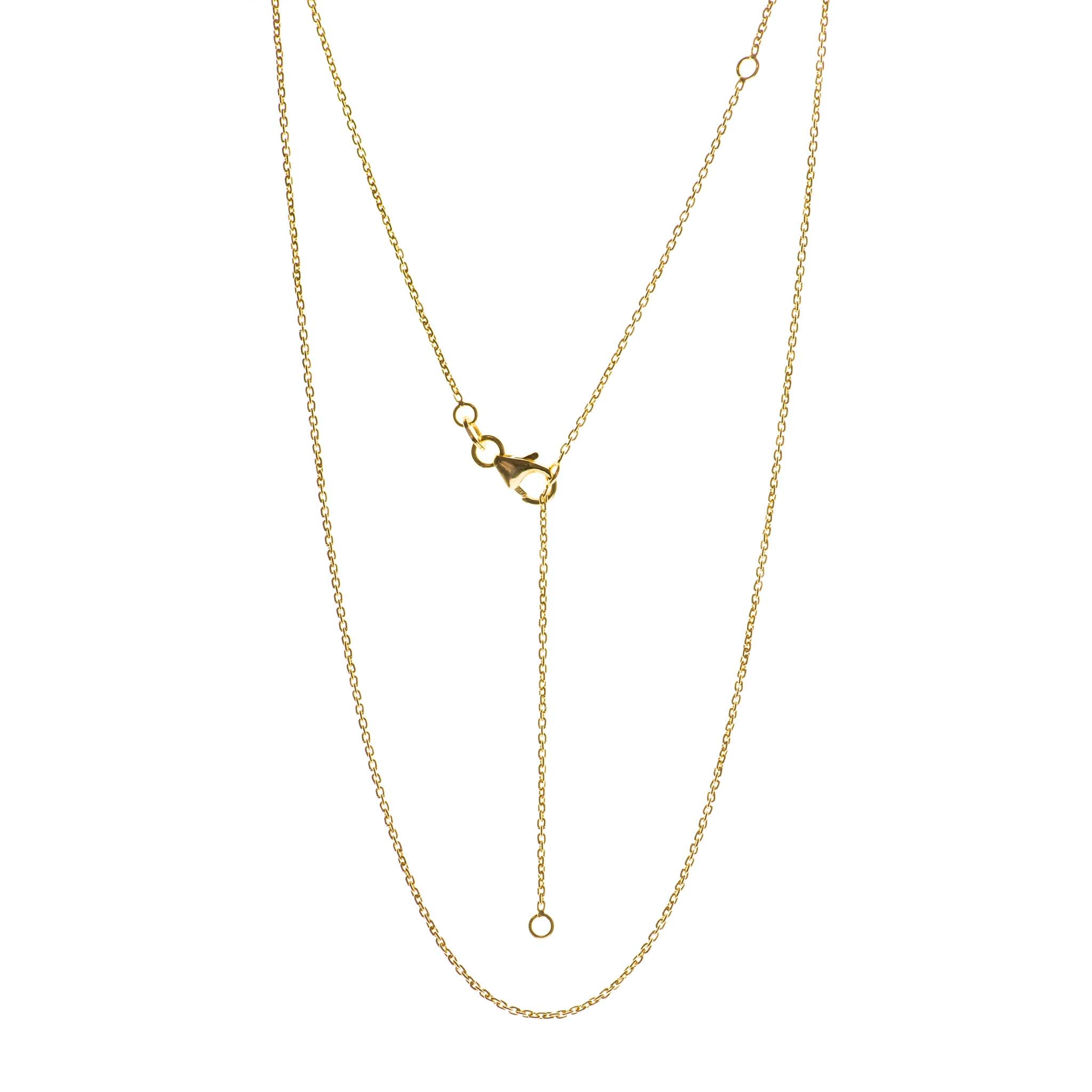 Yellow gold adjustable 16-20 Inch chain