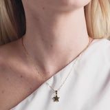 star bright necklace in gold