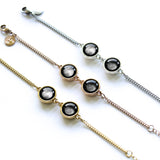 double moon pallene bracelet in gold
